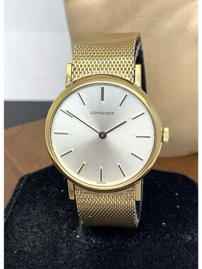 Longines Men's Watch 1970'S Vintage 528 Swiss Manual Wind Gold Stainless Steel